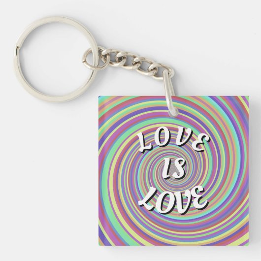 Liefde Is Liefde Pride Sleutelhanger (Voorkant)
