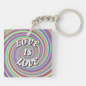 Liefde Is Liefde Pride Sleutelhanger (Achterkant)