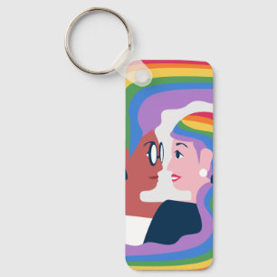 Liefde is Liefde Pride Valentijnsdag Sleutelhanger
