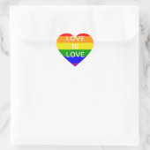 liefde is liefde Rainbow vlag Hart Sticker (Tas)