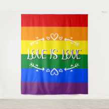 Liefde is Liefde Regenboog LGBTQ Pride Achtergrond