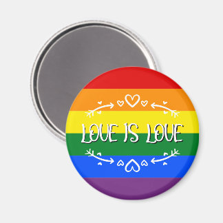 Liefde is Liefde Regenboog LGBTQ Pride Magneet