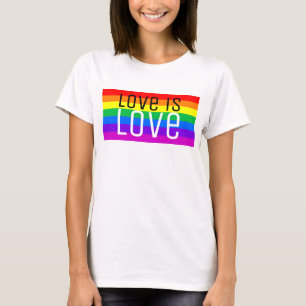 Liefde is liefde, regenboog t-shirt