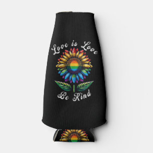 Liefde Is Liefde Regenboog Zonnebloem LGBT+ Gay Le Flesjeskoeler