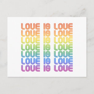 Liefde is Liefde Retro Briefkaart