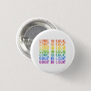 Liefde is Liefde Retro Ronde Button 3,2 Cm