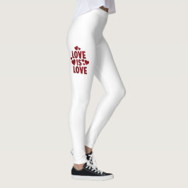 Liefde is liefde, rode harten leggings