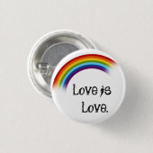 Liefde is liefde. ronde button 3,2 cm (Voorkant /achterkant)