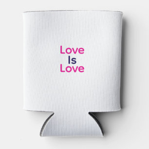 Liefde is liefde roze paarse kleurrijke pride LGBT Blikjeskoeler