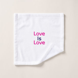 Liefde is liefde roze paarse kleurrijke pride LGBT Washandje