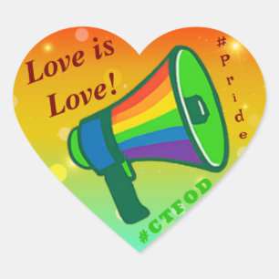 Liefde is liefde schreeuwen trots Sticker