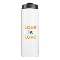 Liefde is liefde sinaasappel blauw kleurrijke prid