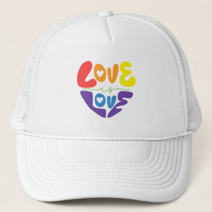Liefde is Liefde Trots – Hart Vormgegeven Regenboo Trucker Pet