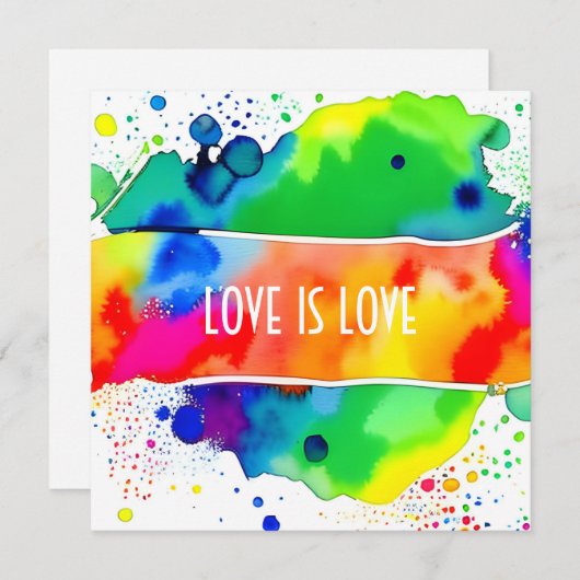 Liefde is liefde trots LGBTQIA+ Kaart (Voorkant / Achterkant)