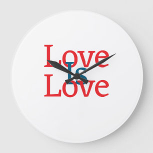 Liefde is liefde trots rood blauw juni LGBTQ eenvo Grote Klok