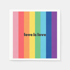 Liefde is liefde wijn cocktail servetten