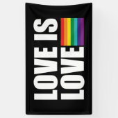 Liefde is liefdesbanner spandoek (Verticaal)