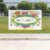 Liefde is liefdesbanner spandoek (Insitu)