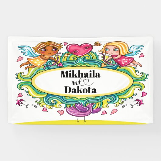 Liefde is liefdesbanner spandoek (Horizontaal)