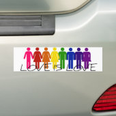 Liefde is liefdesbumper sticker (Op auto)