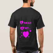 Liefde is LOVE T-shirt (Achterkant)
