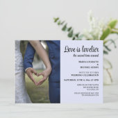 Liefde is Lovelier de tweede keer rond bruiloft Kaart (Staand voorkant)