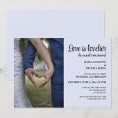 Liefde is Lovelier de tweede keer rond bruiloft Kaart (Voorkant / Achterkant)