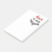 Liefde is mijn religie post-it® notes (Schuin)