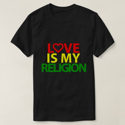 Liefde is mijn religie t-shirt (Design voorkant)