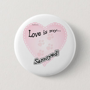 Liefde is Mijn Samoyed - Button