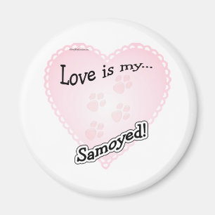 Liefde is mijn Samoyed - Magnet Magneet