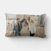 Liefde is | Moderne Overlay Custom Happy Couple Fo Kussen (Achterkant)