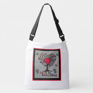 Liefde is mooie Canvas tas