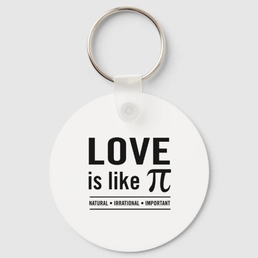 Liefde is net zoals Pi Sleutelhanger (Voorkant)