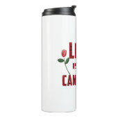 Liefde is niet geannuleerd thermosbeker (Gedraaid links)