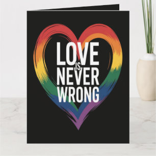 Liefde is nooit verkeerd Pride Month LGBT Kaart