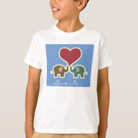 Liefde is olifant t-shirt.