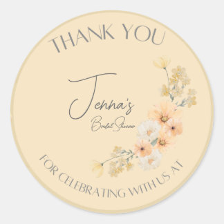 Liefde is op Bloom Wedding Shower stickers