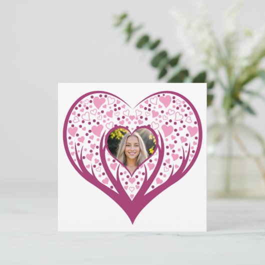 Liefde is overal feestdagenkaart (Staand voorkant)