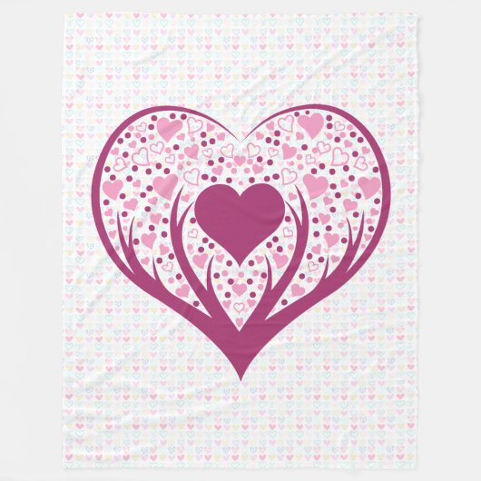 Liefde is overal. fleece deken (Voorkant)