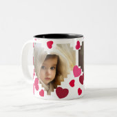 Liefde is overal tweekleurige koffiemok (Voorkant links)