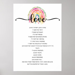 Liefde is Patiënt, Liefde is vriendelijk, Liefde,  Poster