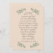 Liefde is patiënt platte kaart (Voorkant / Achterkant)