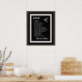 Liefde is patiënt ** Poster Art Print (Keuken)