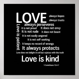 Liefde is Patient Random unframed of Framed Poster