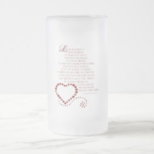 Liefde is patiëntenliefde is soort 1 Corinthians  Matglas Bierpul