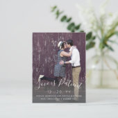 Liefde is patiëntenscript foto bruiloft uitgesteld briefkaart (Staand voorkant)