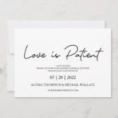 Liefde is Patiëntenverandering De datum waarop het Kaart (Voorkant)