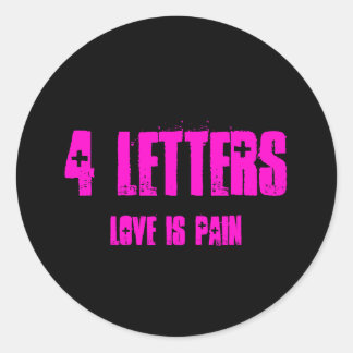 Liefde is pijnlijke Sticker