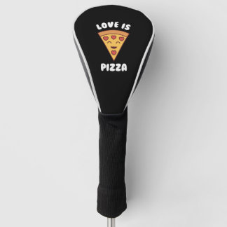 Liefde is Pizza Peuter Valentijnsdag Kawaii Pizza Golfheadcover